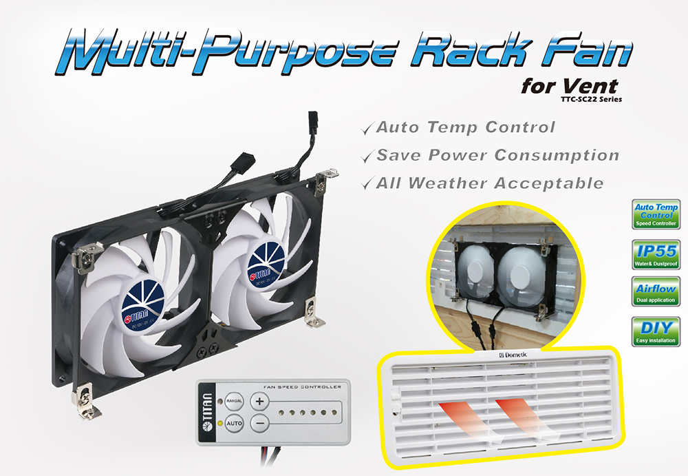 this is 12 DC multi-purose rack fan for mounting and great for refrigrator vent or any ventilation grille